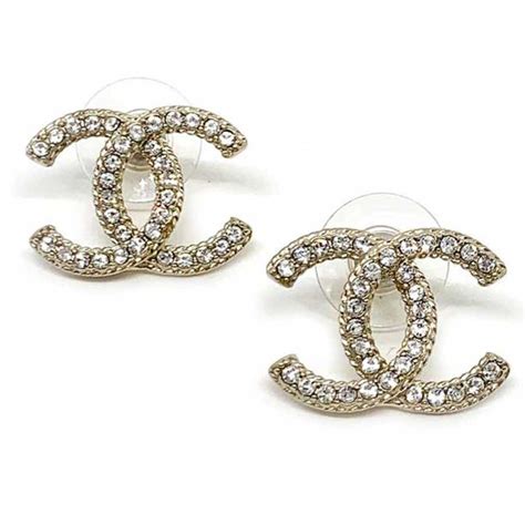 boucle d'oreille chanel strass|Chanel Boucles d'oreilles .